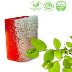 Theeboom Zeep met Luffa – Natuurlijke Hand- & Douchezeep