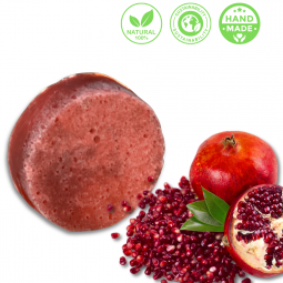 Granaatappelzeep met Spons – Handgemaakt & Natuurlijk