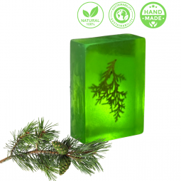 Pine Soap with Sprig – Handmade & 100% Natural