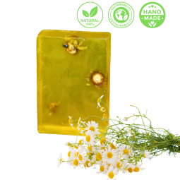 Kamillezeep met Bloemetjes – Handgemaakt & 100% Natuurlijk