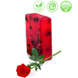 Rose Soap with Petals – Handmade & Natural